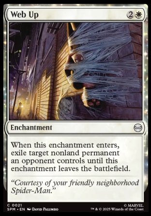 (021) Magic The Gathering Magic: The Gathering | Marvel's Spider-Man Single: Web Up Holo Common