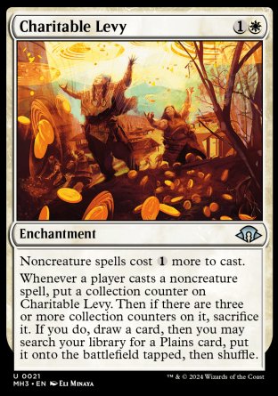 (021) Magic The Gathering Modern Horizons 3 Single: Charitable Levy Holo Uncommon