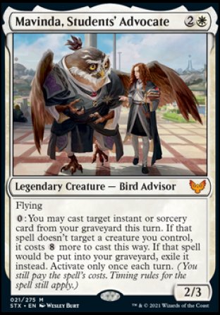 (021) Magic The Gathering Strixhaven: School of Mages Single: Mavinda, Students' Advocate Holo Mythic