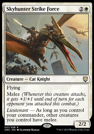 (021) Magic The Gathering Commander: Phyrexia: All Will Be One Single: Skyhunter Strike Force Rare