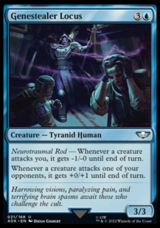 (021) Magic The Gathering Universes Beyond: Warhammer 40000 Single: Genestealer Locus Holo Uncommon