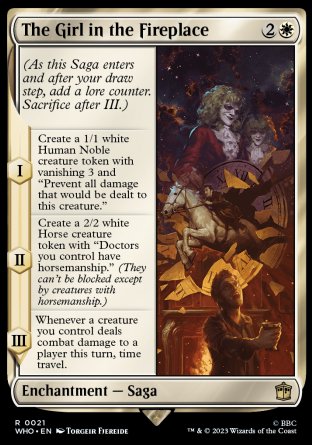 (021) Magic The Gathering Universes Beyond: Doctor Who Single: The Girl in the Fireplace Holo Rare