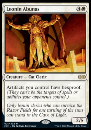 (021/332) Magic The Gathering Double Masters Single: Leonin Abunas Rare