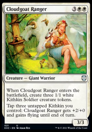 (021) Magic The Gathering Commander: Kaldheim Single: Cloudgoat Ranger Uncommon