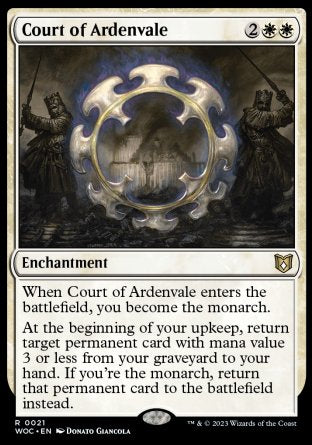 (021) Magic The Gathering Commander: Wilds of Eldraine Single: Court of Ardenvale Holo Rare