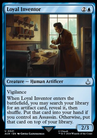 (021) Magic The Gathering Universes Beyond: Assassin's Creed Single: Loyal Inventor Uncommon