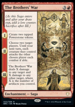(022) Magic The Gathering Commander: The Brothers' War: Extras Single: The Brothers' War Holo Rare