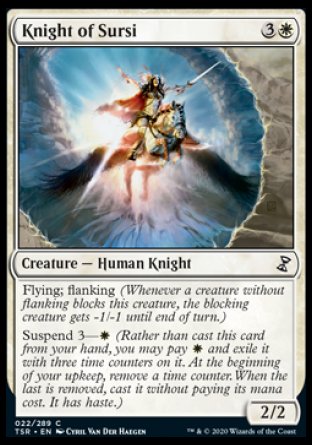 (022/289) Magic The Gathering Time Spiral Remastered Single: Knight of Sursi Common