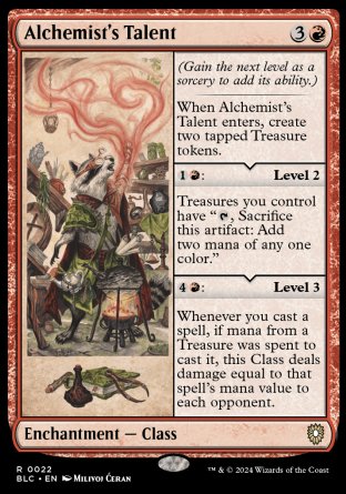 (022) Magic The Gathering Commander: Bloomburrow Single: Alchemist's Talent Rare