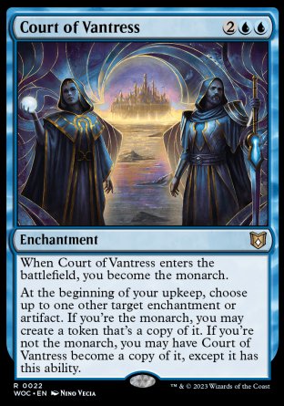 (022) Magic The Gathering Commander: Wilds of Eldraine Single: Court of Vantress Holo Rare