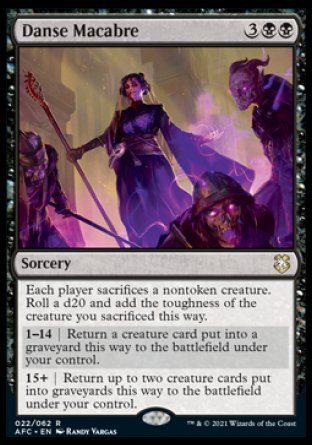 (022) Magic The Gathering Commander: Adventures in the Forgotten Realms Single: Danse Macabre Rare