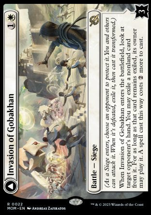 (022) Magic The Gathering March of the Machine Single: Invasion of Gobakhan // Lightshield Array Holo Rare