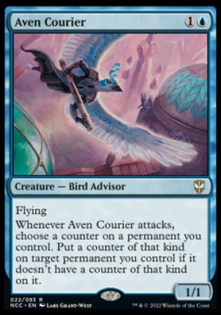 (022) Magic The Gathering Commander: Streets of New Capenna Single: Aven Courier Rare