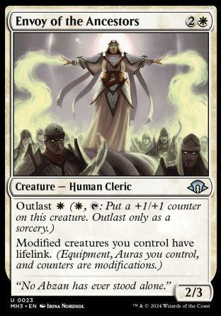 (023) Magic The Gathering Modern Horizons 3 Single: Envoy of the Ancestors Uncommon