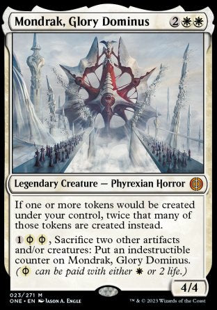 (023) Magic The Gathering Phyrexia: All Will Be One Single: Mondrak, Glory Dominus Holo Mythic