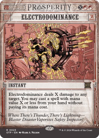 (023) Magic The Gathering Breaking News Single: Electrodominance Holo Rare