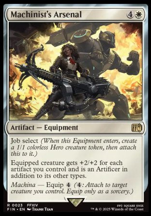 (023) Magic The Gathering Magic: The Gathering - FINAL FANTASY: Promos Single: Machinist's Arsenal Holo Rare