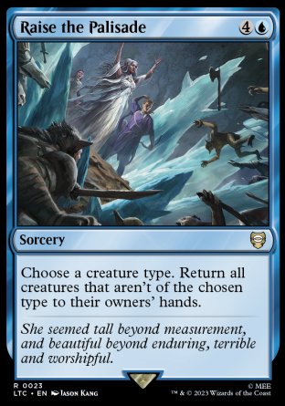 (023) Magic The Gathering Commander: The Lord of the Rings: Tales of Middle-earth Single: Raise the Palisade Rare