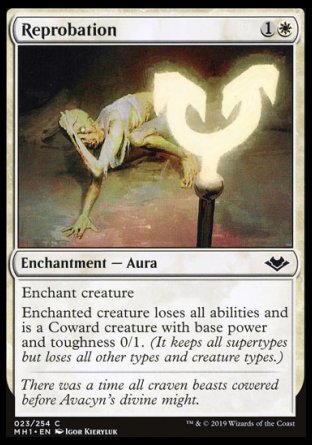 (023/254) Magic The Gathering Modern Horizons Single: Reprobation Holo Common