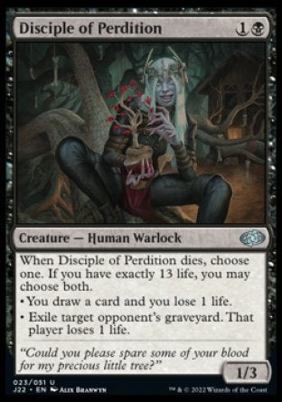 (023) Magic The Gathering Jumpstart 2022 Single: Disciple of Perdition Uncommon