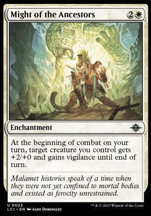 (023) Magic The Gathering The Lost Caverns of Ixalan Single: Might of the Ancestors Holo Uncommon