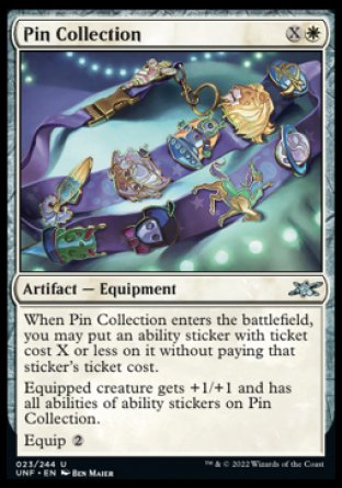 (023) Magic The Gathering Unfinity Single: Pin Collection Uncommon