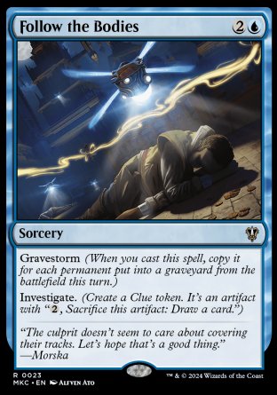 (023) Magic The Gathering Commander: Murders at Karlov Manor Single: Follow the Bodies Holo Rare