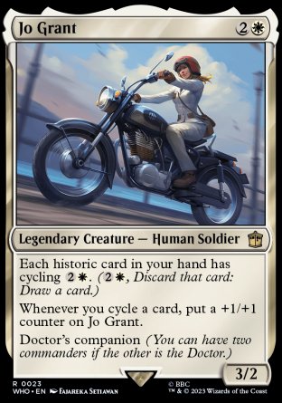 (023) Magic The Gathering Universes Beyond: Doctor Who Single: Jo Grant Holo Rare