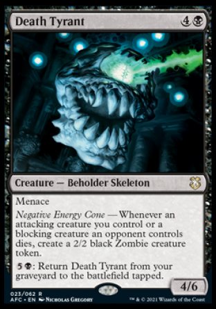 (023) Magic The Gathering Commander: Adventures in the Forgotten Realms Single: Death Tyrant Rare