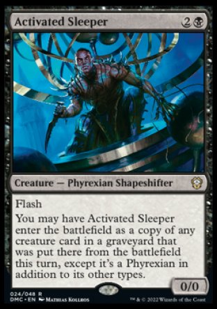 (024) Magic The Gathering Commander: Dominaria United Single: Activated Sleeper Holo Rare
