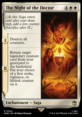 (024) Magic The Gathering Universes Beyond: Doctor Who Single: The Night of the Doctor Holo Rare