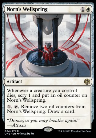 (024) Magic The Gathering Phyrexia: All Will Be One Single: Norn's Wellspring Holo Rare