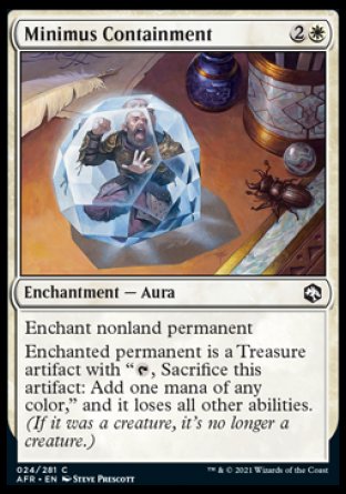 (024) Magic The Gathering Adventures in the Forgotten Realms Single: Minimus Containment Common