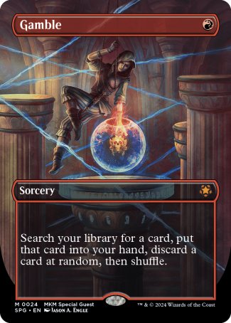 (024) Magic The Gathering Special Guests Single: Gamble Holo Mythic