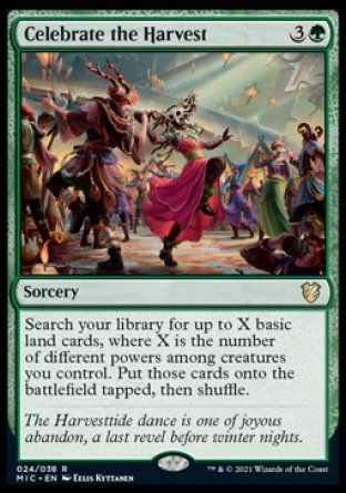 (024) Magic The Gathering Commander: Innistrad: Midnight Hunt Single: Celebrate the Harvest (V.1) Rare