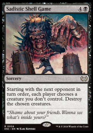(024) Magic The Gathering Commander: Duskmourn: House of Horror Single: Sadistic Shell Game Rare