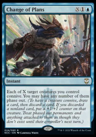 (024) Magic The Gathering Commander: Streets of New Capenna Single: Change of Plans Rare