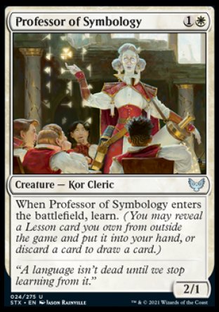 (024) Magic The Gathering Strixhaven: School of Mages Single: Professor of Symbology Holo Uncommon