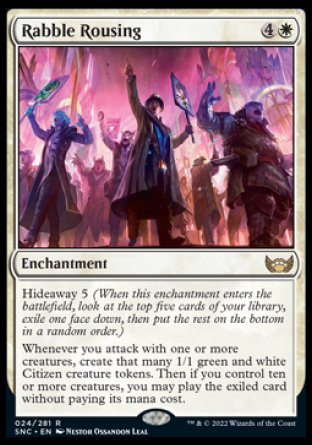 (024) Magic The Gathering Streets of New Capenna Single: Rabble Rousing Holo Rare