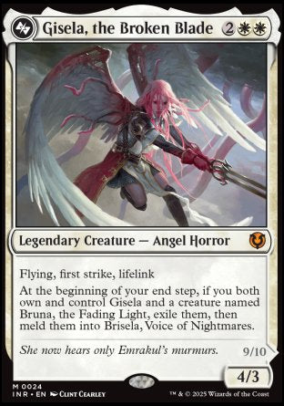 (024) Magic The Gathering Innistrad Remastered Single: Gisela, the Broken Blade / Brisela, Voice of Nightmares Holo Mythic