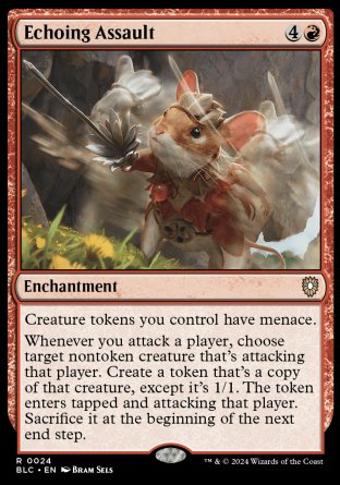 (024) Magic The Gathering Commander: Bloomburrow Single: Echoing Assault Rare