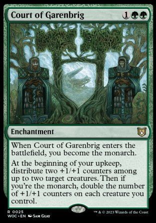 (025) Magic The Gathering Commander: Wilds of Eldraine Single: Court of Garenbrig Holo Rare