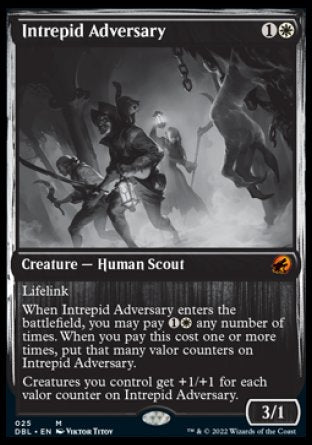 (025) Magic The Gathering Innistrad: Double Feature Single: Intrepid Adversary Mythic