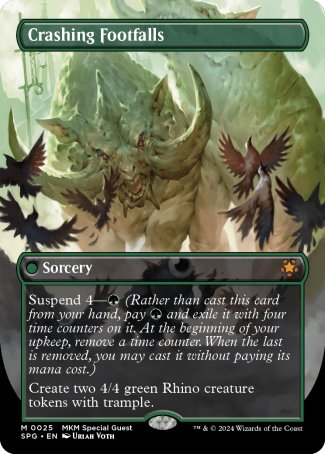 (025) Magic The Gathering Special Guests Single: Crashing Footfalls Mythic