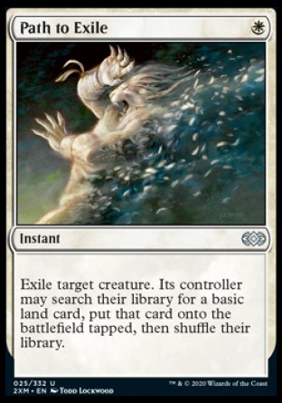 (025/332) Magic The Gathering Double Masters Single: Path to Exile Holo Uncommon