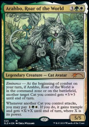 (025) Magic The Gathering Secret Lair Drop Series Single: Arahbo, Roar of the World Holo Mythic