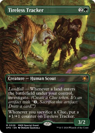 (026) Magic The Gathering Special Guests Single: Tireless Tracker Holo Mythic