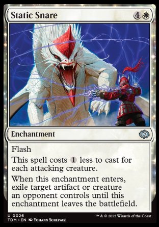 (026) Magic The Gathering Tarkir: Dragonstorm Single: Static Snare Uncommon