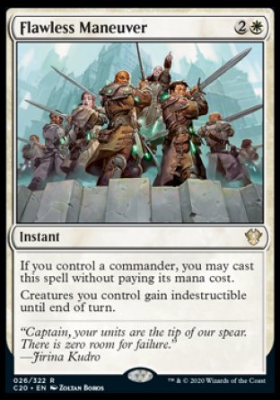 (026/322) Magic The Gathering Commander: Ikoria Single: Flawless Maneuver Rare