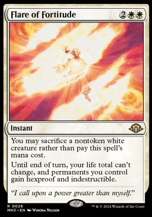 (026) Magic The Gathering Modern Horizons 3 Single: Flare of Fortitude Rare